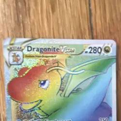 Dragonite VSTAR Secret Rare Full Art 081/078 Pokemon GO Holo 280 HP Card - Image 4