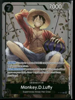 Monkey.D.Luffy (Tin Pack Set Vol. 2) Foil PR One Piece Promotion Cards P-075 NM - Image 1