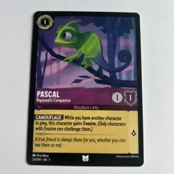 Disney Lorcana Demo Pascal - Rapunzel's Companion Card - Rare - Image 1