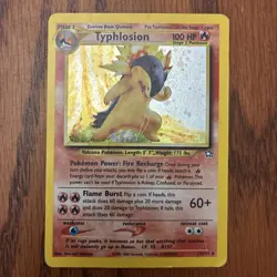 Pokemon Typhlosion 17/111 Neo Genesis Holo Rare Unlimited English Card - MP - Image 1