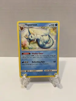 Vaporeon 42/236 Uncommon Regular Card SM - Cosmic Eclipse Pokemon TCG Pokemon - Image 1