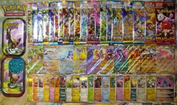 Pokemon Custom Mini Tin: Reverse Holo / Holo Bundle + Japanese Booster + ex card - Image 1