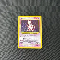 Pokemon Card Base Set Holo Mewtwo 10/102 WOTC - Image 2