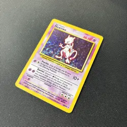 Pokemon Card Base Set Holo Mewtwo 10/102 WOTC - Image 3