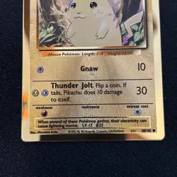 Pikachu 58/102 Gold Metal Card: Celebrations 25th Anniversary LP - Image 3