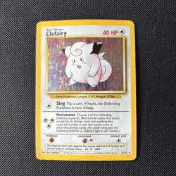 Pokemon Card Base Set Clefairy 5/102 WOTC - Image 1
