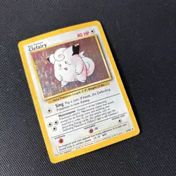 Pokemon Card Base Set Clefairy 5/102 WOTC - Image 3