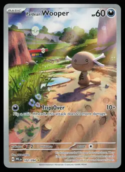 Paldean Wooper 102/094 Holo Illustration Rare Phantasmal Flames Pokemon Card - Image 1