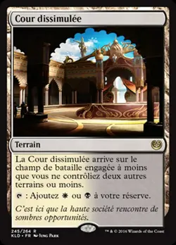 mtg magic lot de 2 Cour dissimulee / Concealed Courtyard * 2 NM FR - Image 2