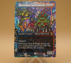 Don & Raph, Hard Science | 205 | Rare | Borderless | Regular | TMNT | MTG - Image 1