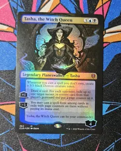Tasha, The Witch Queen NM Borderless Foil MTG 364 Baldur's Gate Unplayed Magic - Image 1