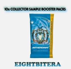 10 X Aetherdrift Collector Booster Sample PackS SEALED MTG (DFT) Bundle Lot - Image 1