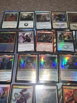 MTG Magic EDH EQUIPMENT/VOLTRON DECK - Zurgo Helmsmasher - FOIL DECK - Sleeved - Image 3