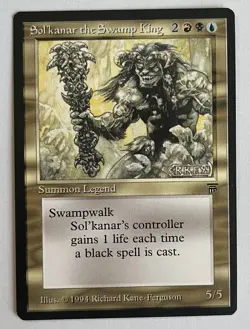 MTG Legends- Sol'kanar the Swamp King NM - Image 1