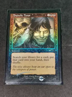 ** Diabolic Tutor FOIL PROMO ** [NM] WPN & Gateway Promos (WPN) MTG Magic - Image 1