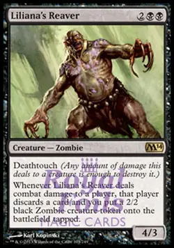 Liliana's Reaver 2x FOIL MTG M14 2014 Core Set Rare MINT black - Image 1