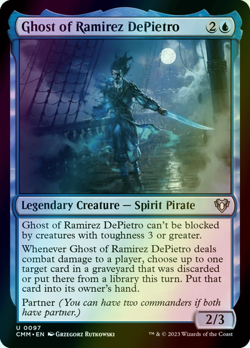 MTG Ghost of Ramirez DePietro Foil ** Commander Masters ** English - Image 1