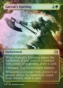 MTG Garruk's Uprising Showcase Borderless Foil ** Enchanting Tales ** English - Image 1