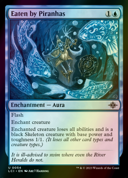 MTG Eaten by Piranhas Foil ** The Lost Caverns of Ixalan ** English - Image 1