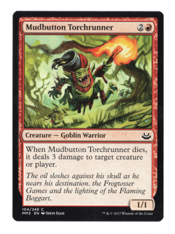 MTG-Mudbutton Torchrunner-Modern Masters 2017-104-LP-NonFoil - Image 1