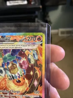 Pokemon Flareon ex 146/131 SV Prismatic Evolutions Holo Rare Stage 1 HP 270 - Image 2