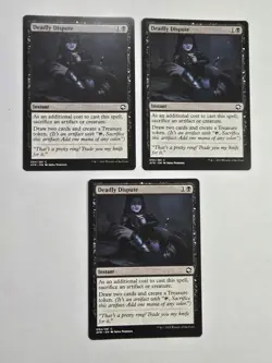 3x Deadly Dispute - D&D Forgotten Realms - Near Mint - MTG - Image 1
