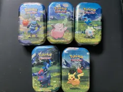 Pokemon TCG Mega Evolution Ascended Hero’s Mini Tins Set of 5 - One of each art - Image 1