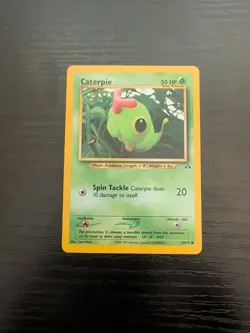 Caterpie 53/75 Neo Discovery Regular Unlimited Common Card Pokemon TCG - Image 1
