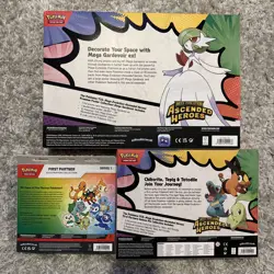 Pokemon TCG Sealed Lot of 3- Gardevoir Premium Poster, Deluxe Pin, First Partner - Image 2