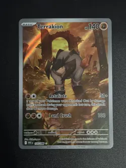 Terrakion 135/086 Illustration Rare Scarlet Violet White Flare Pokemon TCG - Image 1