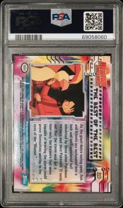 1999 Topps Pokemon Movie Edition The Best of the Best Foil PSA 9 Blue Logo - Image 2