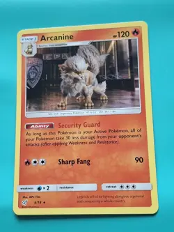 Pokemon - Arcanine Holo Detective Pikachu 6/18 LP - Image 1