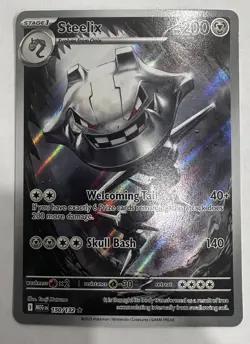 Steelix 150/132 Illustration Rare ME01: Mega Evolution NM Pokemon - Image 2