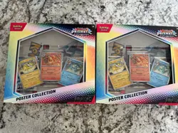 Pokemon TCG Prismatic Evolutions Poster Collection Factory Sealed LOT OF 2 - Image 1