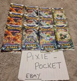 Pokemon Brilliant Stars Booster Packs x12 - New & Sealed ✅ - Image 1