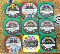 Pokemon Tretta Coin Eevee Eeveelution Lot of 9 Normal/Super Rare Chips Battrio - Image 2