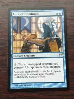 1x AURA OF DOMINION - Kamigawa - MTG - Magic the Gathering - Image 1