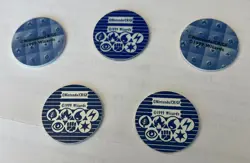 Vintage 1999 Nintendo Pokemon CCG Coin Lot of 5 - Chansey, Aerodactyl, Vileplume - Image 2