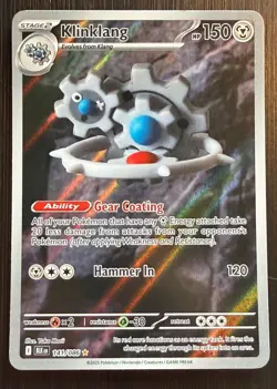 Klinklang - 141/086 Illustration Rare SV: Black Bolt Pokemon TCG Mint/NM - Image 1
