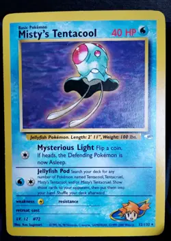 Pokemon TCG Mistys Tentacool 32/132 Gym Heroes English NM - Image 1