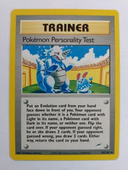 Pokemon TCG Trainer - Pokemon Personality Test - Neo Destiny 102/105 Uncommon - Image 1