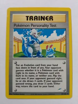 Pokemon TCG Trainer - Pokemon Personality Test - Neo Destiny 102/105 Uncommon - Image 2