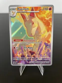 Rapidash 189/182 Sv10: Destined Rivals Holo Rare Pokemon TCG Illustration NM - Image 1