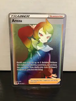 Arezu 204/196 Secret Rare Rainbow Holo Pokemon Lost Origin - Image 1