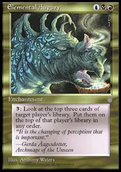 Elemental Augury - Medium Play MTG Ice Age - Image 1
