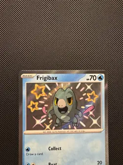 Pokemon TCG Frigibax 128/091 Sv: Paldean Fates Shiny Rare Holofoil Near Mint - Image 3