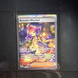 Pokemon TCG Acerola's Mischief Trainer Special Illustration Rare Holo 183/132 - Image 1