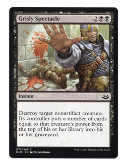 MTG-Grisly Spectacle-Modern Masters 2017-73-LP-NonFoil - Image 1