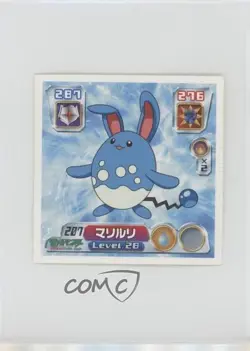 Azumarill Amada Pokemon Advanced Generation Sticker #207 2003 - Image 1