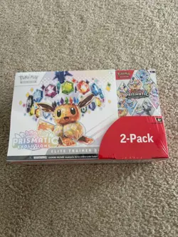 Pokemon Prismatic Evolutions Elite Trainer Box & Booster Bundle - Costco 2 Pack - Image 1